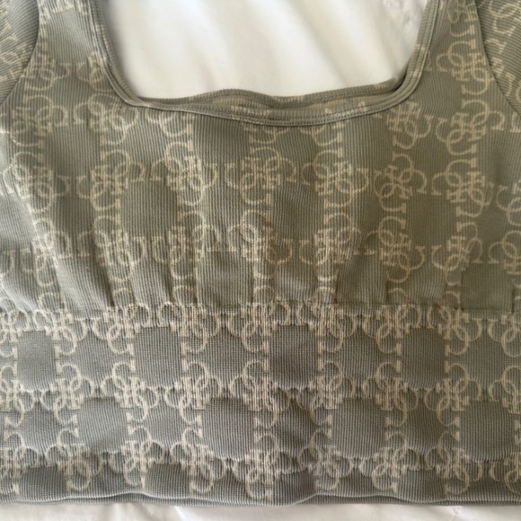 GUESS? Logomania Sage Green Ribbed Active Set Size XS - Picture 4 of 12